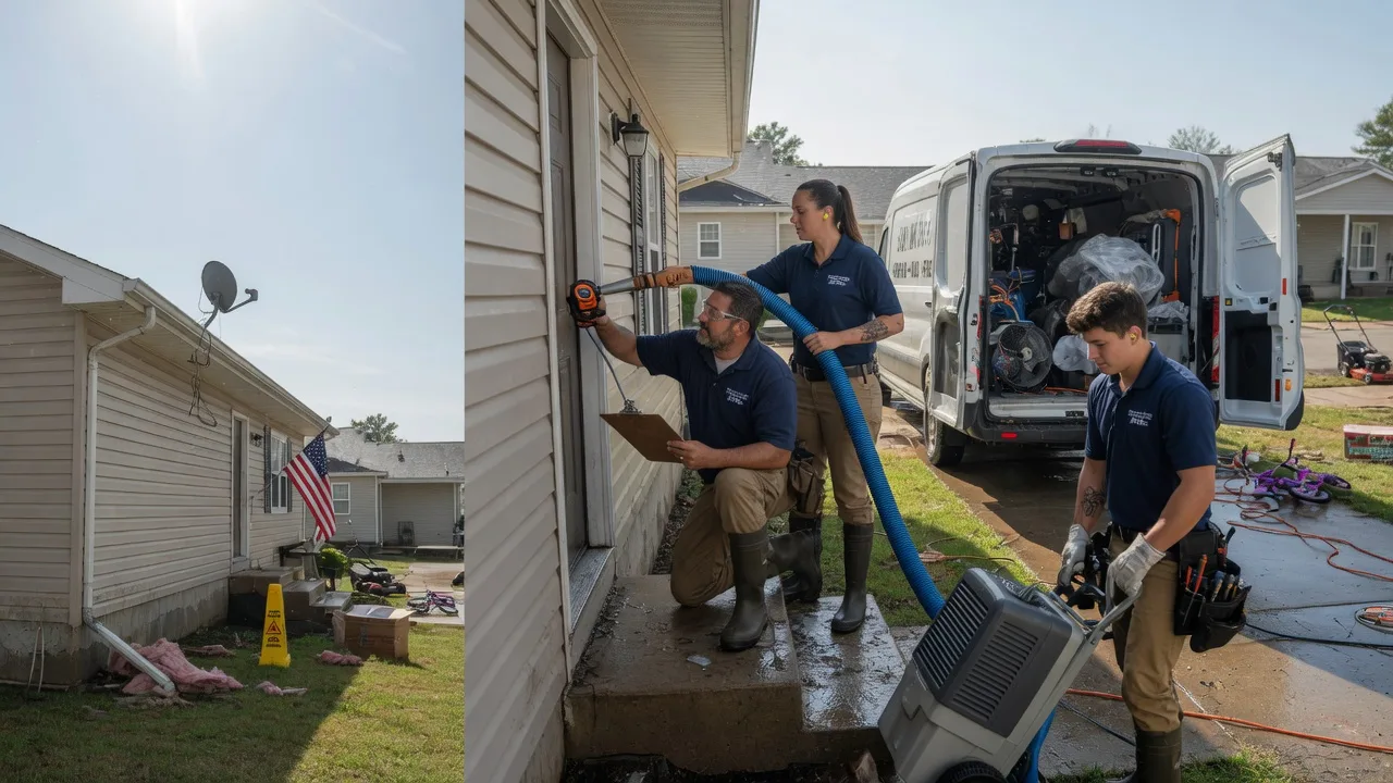 Ceiling Water Damage Restoration in Rosholt, SD near me